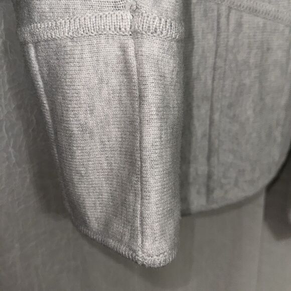 WHBM XL Heather Gray Lunar Corset Style Dolman Sleeve Pullover Sweater - Picture 12 of 16